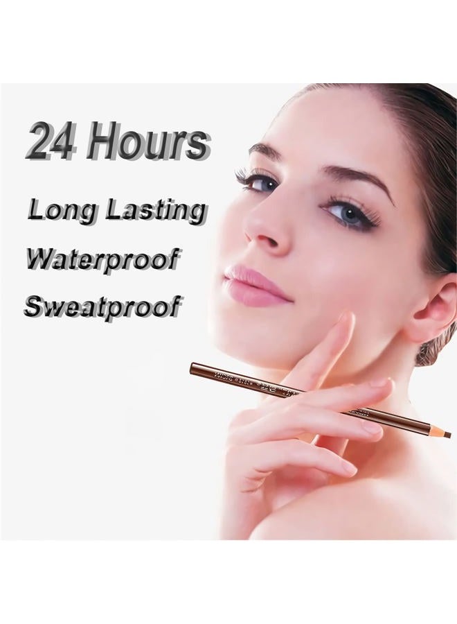 Sumeitang SUMEITANG 12 Pcs Pull Cord Peel-off Black Eyebrow Pencil，Wooden Hard-core Microblading Eye Brow Pencil For Marking, Filling And Outlining, waterproof and sweat-proof for Professionals & Beginners - Image 2