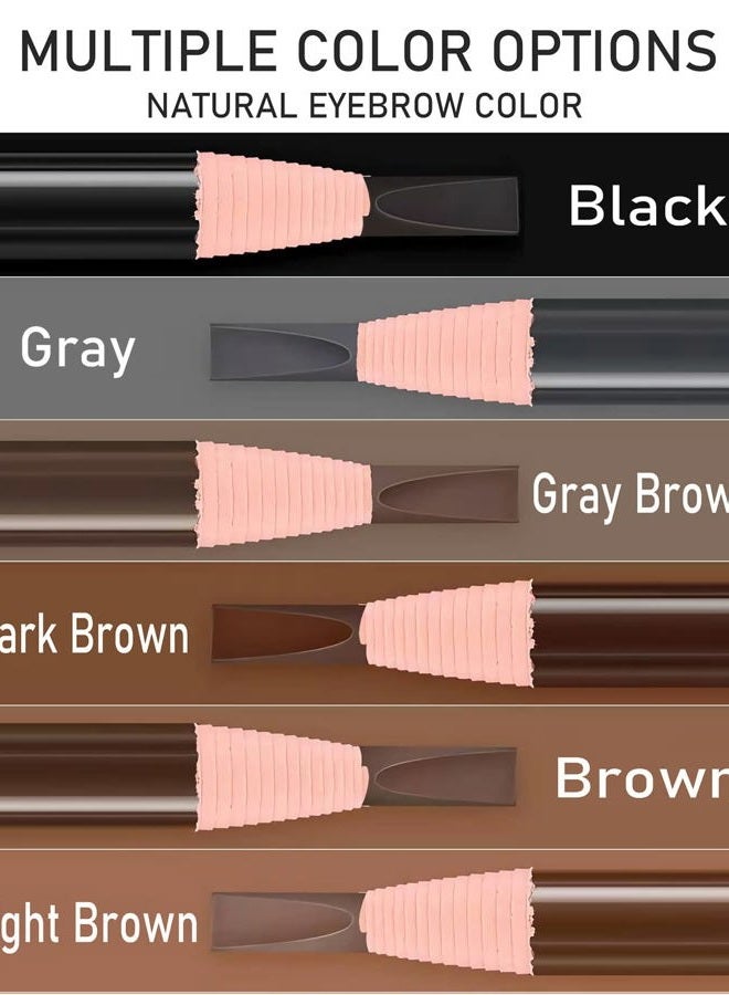 Sumeitang SUMEITANG 12 Pcs Pull Cord Peel-off Black Eyebrow Pencil，Wooden Hard-core Microblading Eye Brow Pencil For Marking, Filling And Outlining, waterproof and sweat-proof for Professionals & Beginners - Image 4