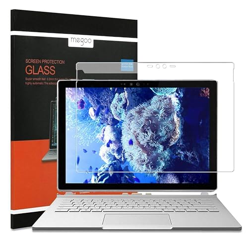 Megoo Screen Protector for Surface Book 2 13.5 inch, Tempered Glass/Easy installation/Scratch resistant, Compatible for Microsoft Surface Book 1/2 - Image 1