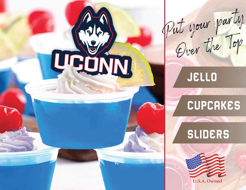 PartyKandy UConn Cupcake Toppers (24 Pcs) University of Connecticut Party Supplies for Football  Birthday Gift  Graduation Party Decorations (UConn Huskies) - Image 4