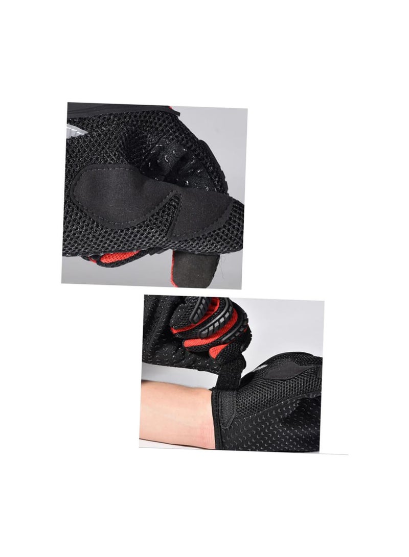 GGOOT 1 Pair biking gloves racing gloves motorcycle gloves gloves cycling bike gloves Motorbike gloves outdoor sports gloves riding gloves windproof full finger gloves long finger Red XL  - Image 5
