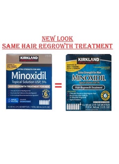 Kirkland Signatur Kirkland Minoxidil 5% for Men, Topical Solution Extra Strength Hair Regrowth Treatment, 6 Months Supply, Total 12 Fl Oz, Dropper Applicator, Exclusive 2 MicroFiber Cleaning Cloths and Comb Included  - Image 2