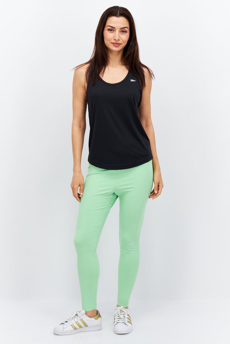 Reebok تي شيرت تدريب رياضي للنساء، أسود - Image 3