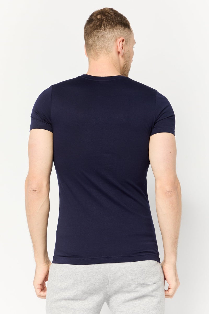 PUMA تي شيرت رياضي للرجال بأكمام قصيرة، خارجي، لون كحلي - Image 4