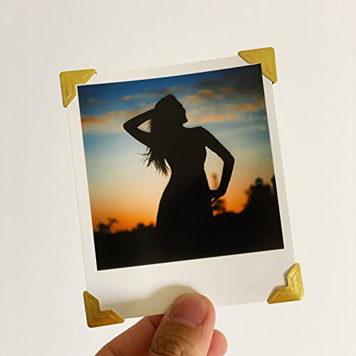 Sunkizzrs® 5 Sheets Photo Corners Self Adhesive Photo Mounting Sticker Paper Corner Stickers for Scrapbook Album (Gold) - Image 5