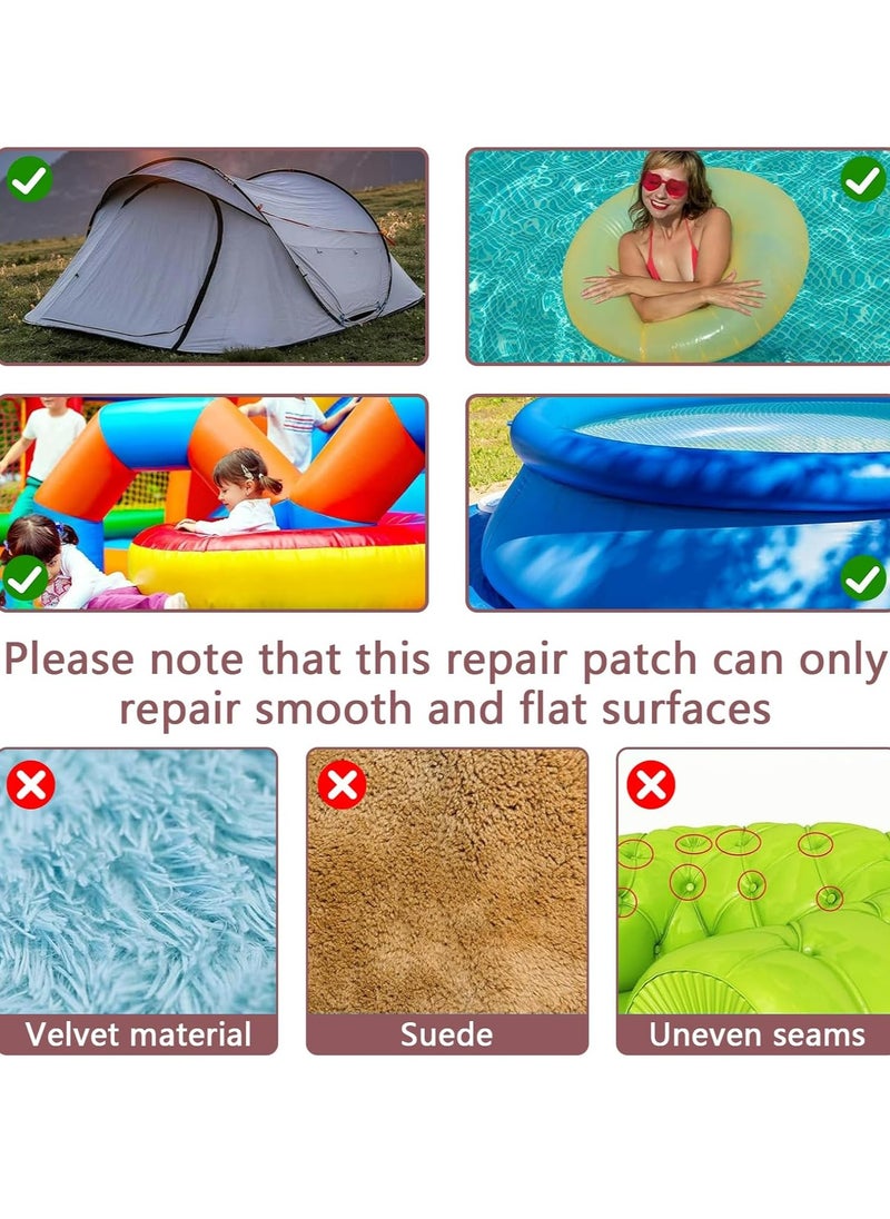 Oasisgalore - 10Pcs Inflatable Patch Repair Kit Waterproof, Self-Adhesive Air Mattress Patch Kit for Inflatable,Mattress, Raincoats,Umbrellas - Image 1