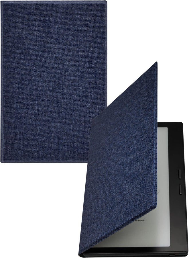 GOVTVA Magnetic Leather Case for 7'' Onyx Boox Go 7 / Boox Tablet Go Color 7 (Gen II/Gen I 2025/2024) /Boox Page Ultra-Thin Lightweight Cover with Auto Sleep/Wake & Magnetic Closure (Cloth Bark Blue) - Image 1