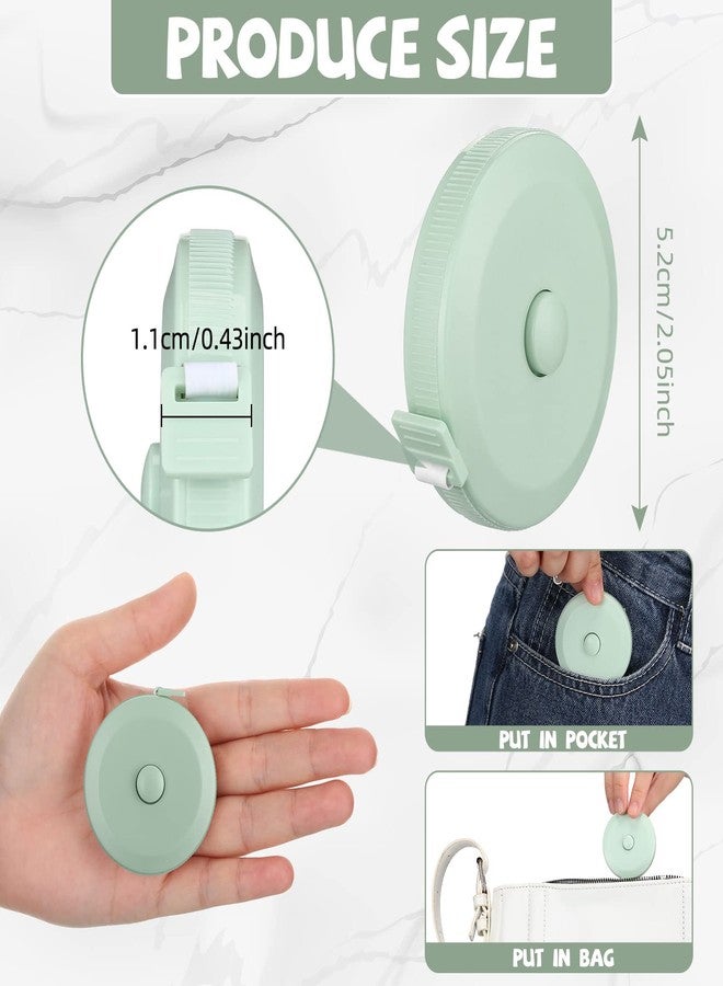 Kigeli 100 Pcs Retractable 60 Inch Measuring Tape - Mini Soft Measurement Tape for Fabric, Sewing, Body - Image 2