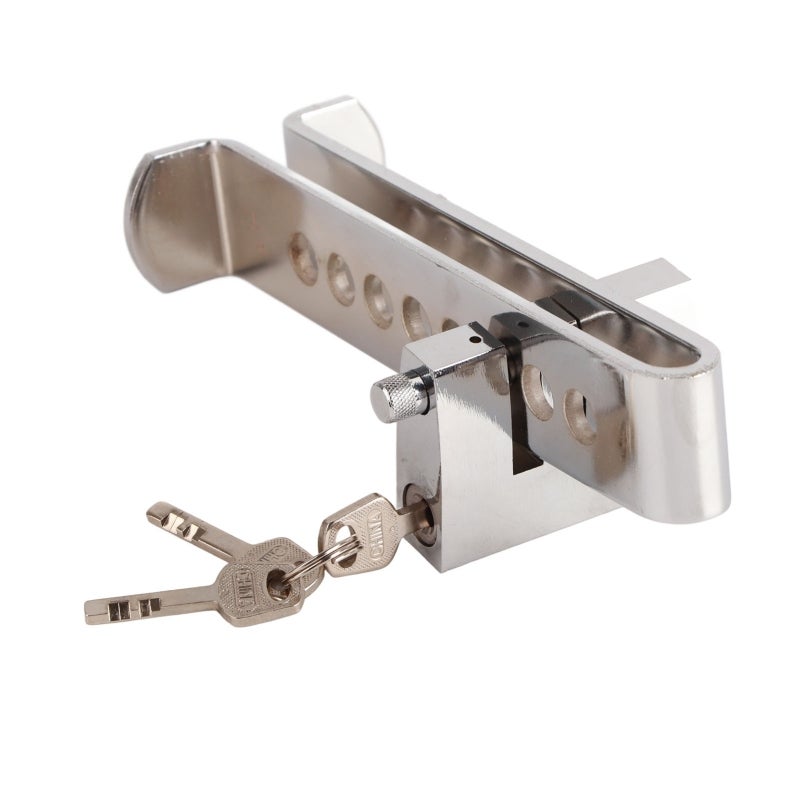 Brake Pedal Lock 19.5x8.5cm Adjustable Stainless Steel Car Antitheft Device - Universal Fit Clutch Lock for Cars Trucks Vans SUVs - Image 2
