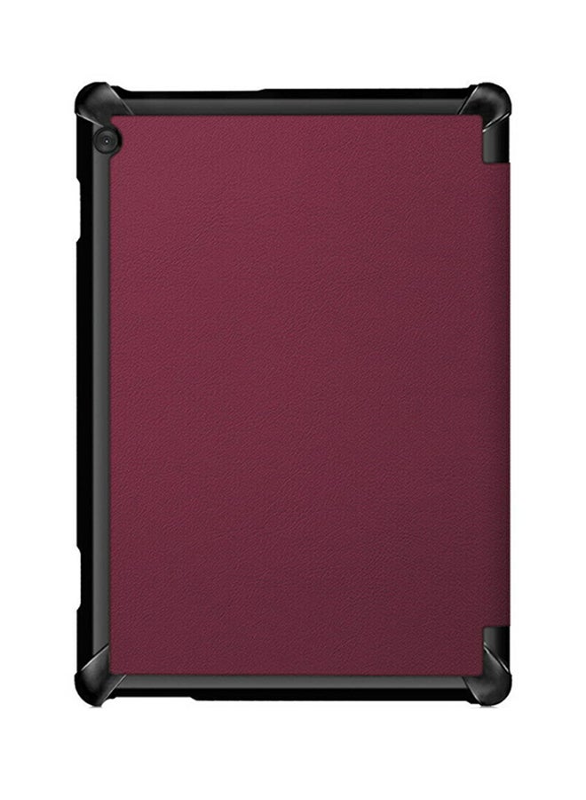 EHOME Protective Case Cover For Lenovo Tab M10 TB-X605F Burgundy - Image 2