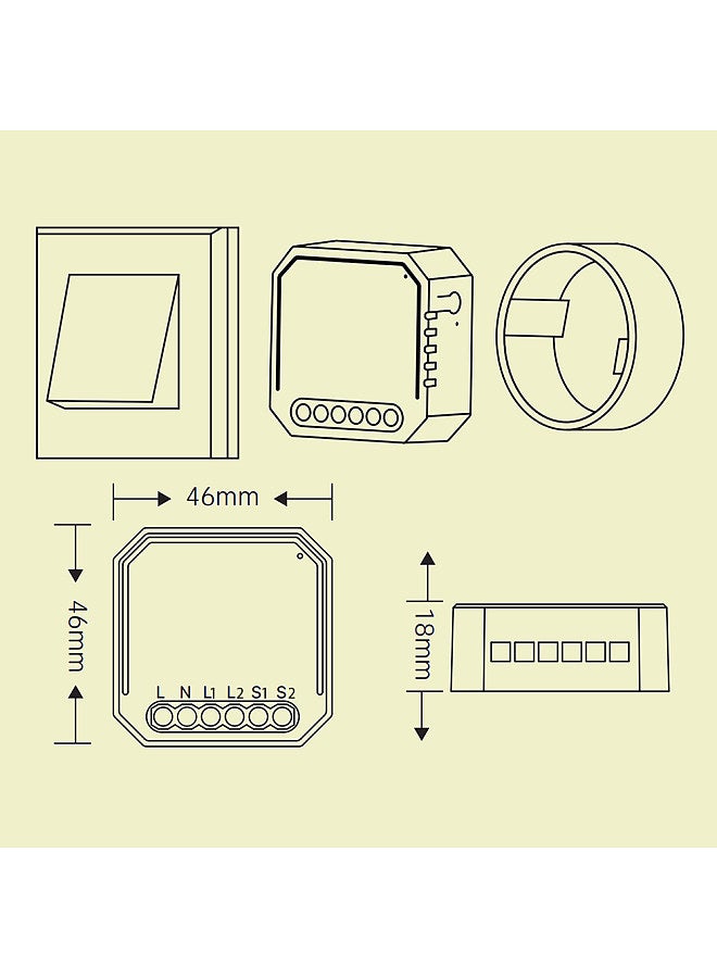 Tuya WiFi Intelligent Curtain Switch Module Home Curtain Modification Module Mobilephone Device Sharing Timing Function APP Remotes Control Compatible  - Image 4