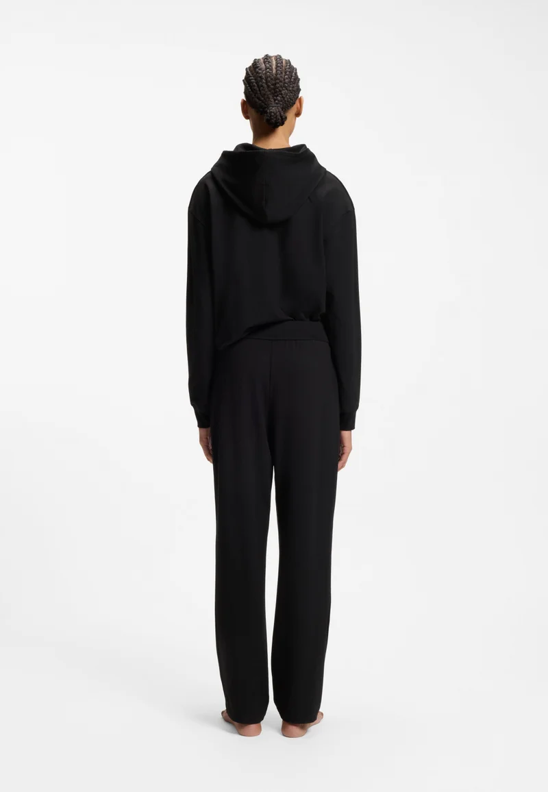 HUGO Tracksuit bottoms in stretch jersey with red logo label