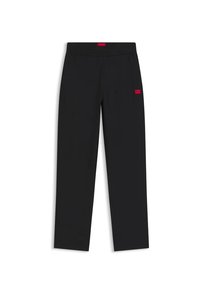 HUGO Black Tracksuit bottoms in stretch jersey with red logo label for Women | Best Price UAE