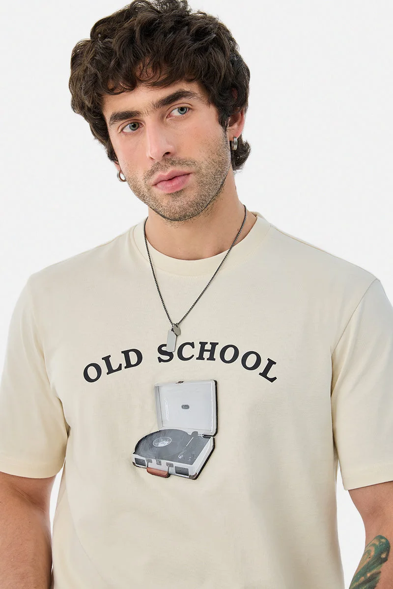 Snitch  Old School 100% Cotton T-Shirt for Men | Best Price UAE
