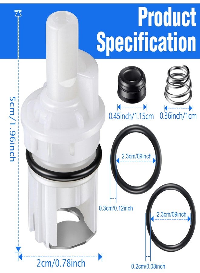 Enhon 3 Pack Faucet Cartridge Repair Kit Compatible with Detla RP17400 RP4993 Faucet Stem Seat Spring, O Ring, Cartridge Replacement Part for 2 Handle Bathroom Shower Tub, Kitchen Faucet Repair - Image 2
