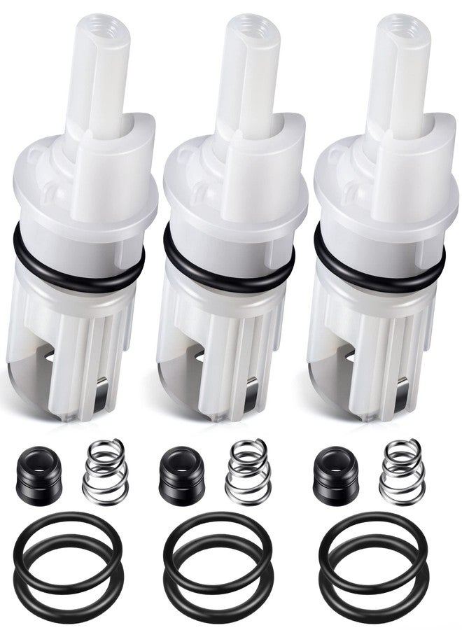 Enhon 3 Pack Faucet Cartridge Repair Kit Compatible with Detla RP17400 RP4993 Faucet Stem Seat Spring, O Ring, Cartridge Replacement Part for 2 Handle Bathroom Shower Tub, Kitchen Faucet Repair - Image 1