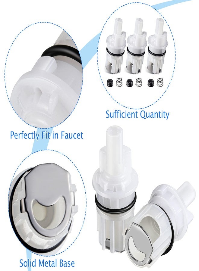 Enhon 3 Pack Faucet Cartridge Repair Kit Compatible with Detla RP17400 RP4993 Faucet Stem Seat Spring, O Ring, Cartridge Replacement Part for 2 Handle Bathroom Shower Tub, Kitchen Faucet Repair - Image 5