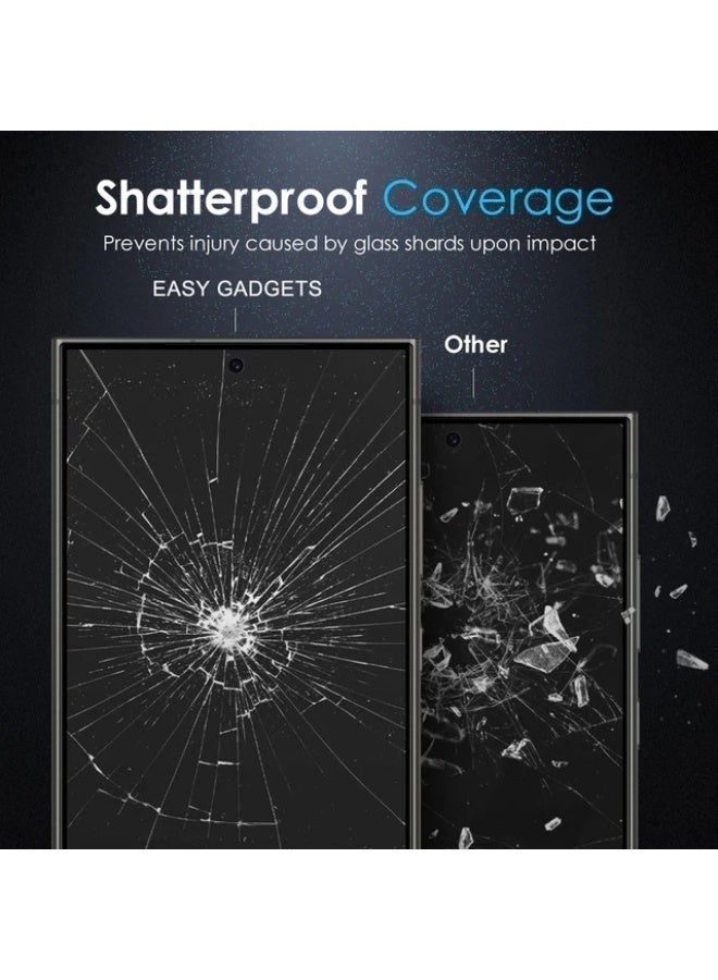 لاصق شاشة زجاجي OPLO لهاتف Samsung Galaxy S26 Ultra – حماية 9H – وضوح HD – متوافق مع بصمة الإصبع – مقاوم للخدوش – تركيب سهل بدون فقاعات - Image 5