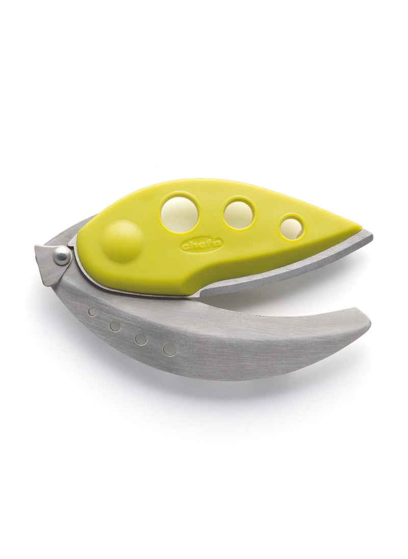 Chef'n Chefn LooseLeaf Plus Kitchen Herb Stripper  Chopper WasabiStainless Steel 