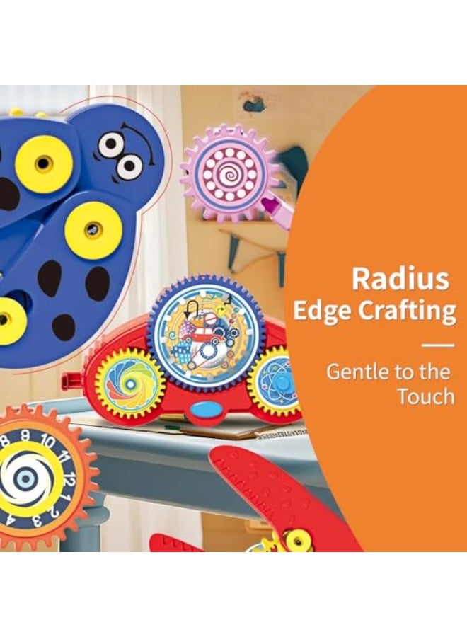 Creative Motorised Building Blocks Puzzle Set with Electric Components,STEM Approved Educational Toys, Stacking Blocks for Boys Girls(Rocket) - Image 5