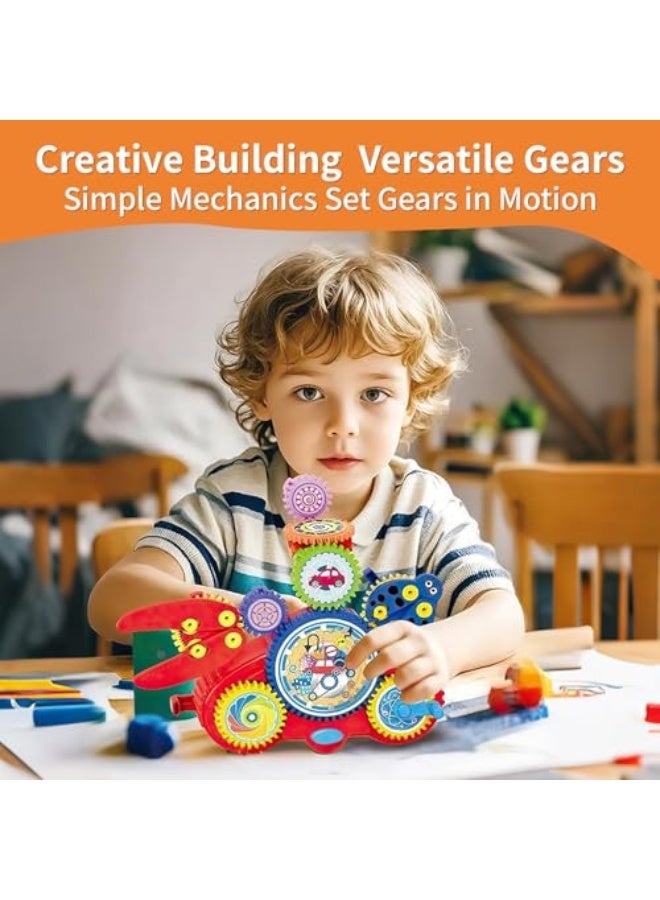 Creative Motorised Building Blocks Puzzle Set with Electric Components,STEM Approved Educational Toys, Stacking Blocks for Boys Girls(Rocket) - Image 3