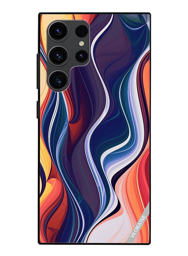 VR CREATIVE Protective Case Cover For Samsung Galaxy S24 Ultra Abstract Design Multicolour - Image 1