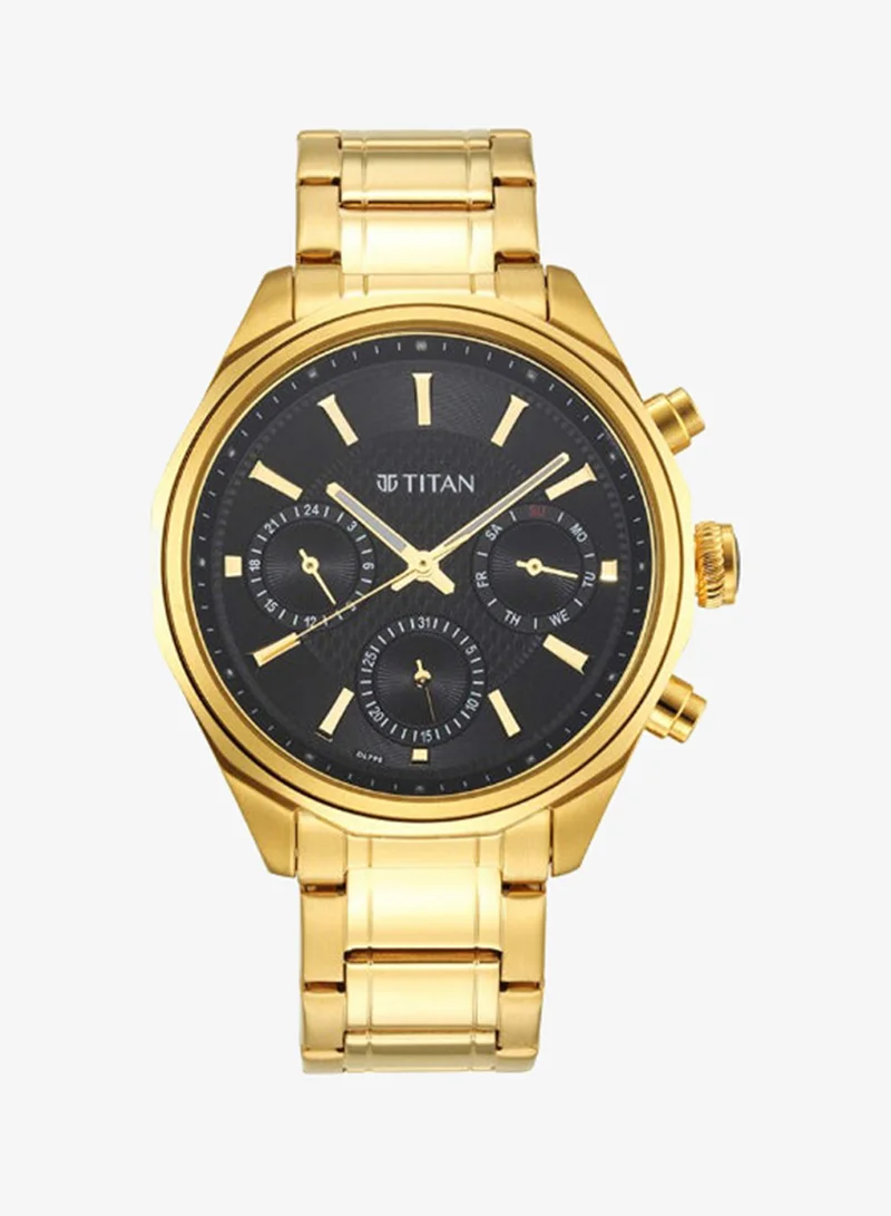 TITAN Men's Stainless Steel Analog Watch 1829YM01 - 42 mm