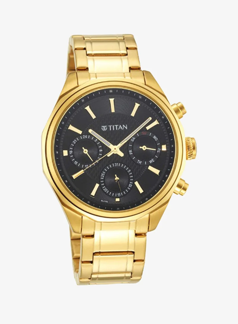 TITAN Men's Stainless Steel Analog Watch 1829YM01 - 42 mm