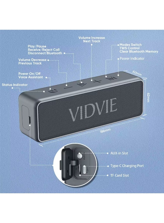 Vidvie SP914 Wireless Speaker Exceptional Sound Portable Design - Image 4