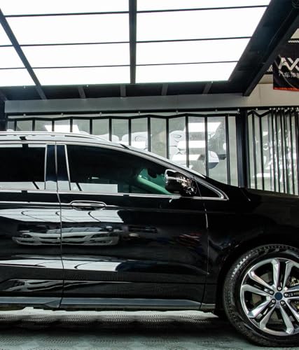 LZLRUN لفائف فينيل سوداء لامعة عالية من LZLRUN ذاتية اللصق مع تحرير الهواء من الفقاعات - مصنفة للاستخدام الخارجي في السيارات - 12" × 60" سكين + أداة يدوية (1 قدم × 5 أقدام) - Image 5