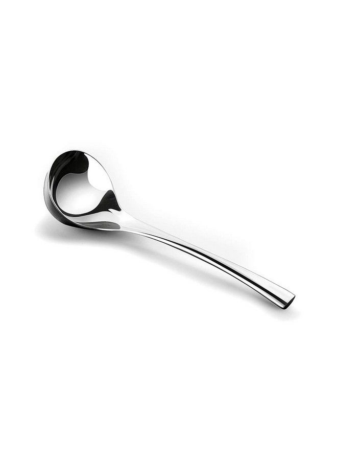 Wenkoni Small Soup Ladlesauce Ladlegravy Soup Spoon Ladle 1 Pack Hollow Handle Sus 304 (18/10) Stainless Steel 8‘’ Ladle (Color:Silver). - Image 1