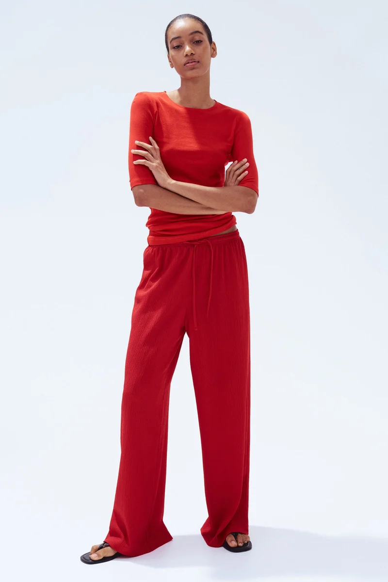 H&M Wide pull-on trousers