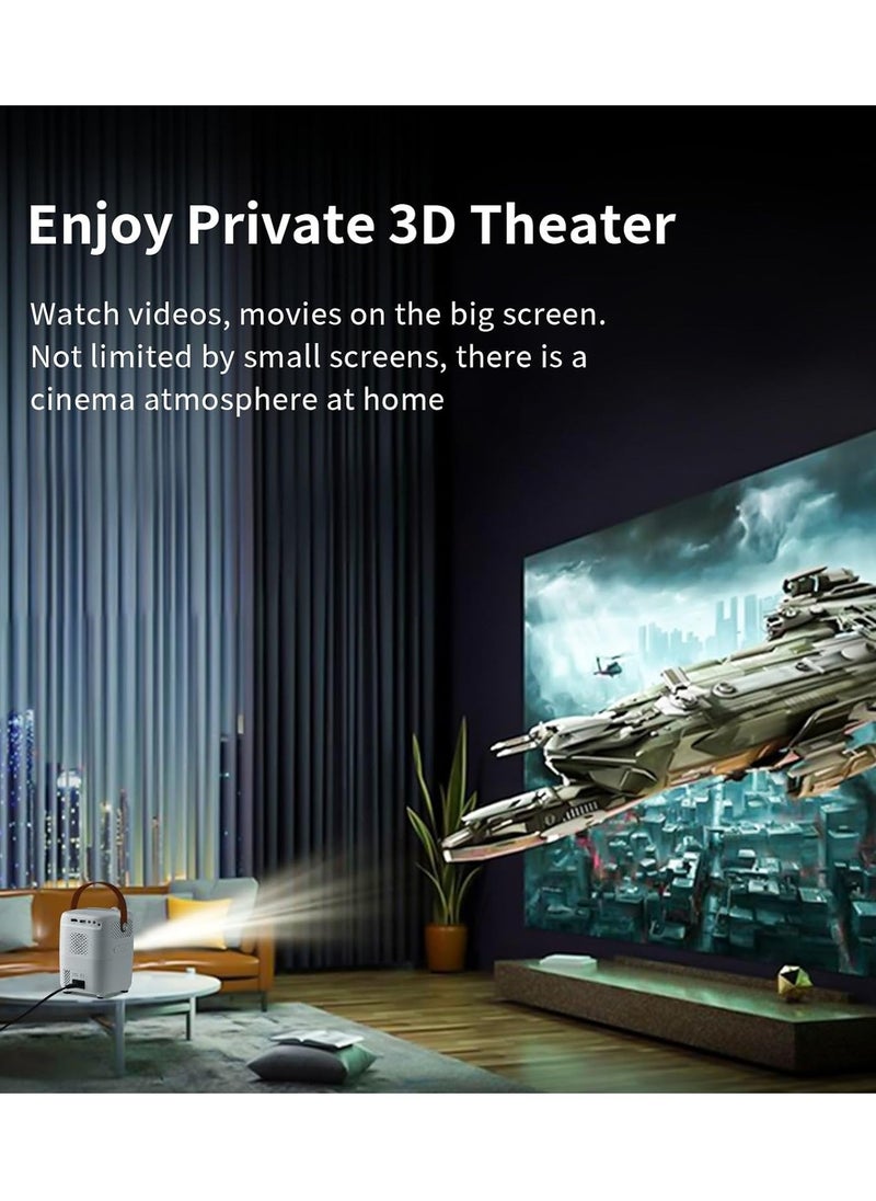 Umiio - Portable HD WiFi Theatre Android TV Projector System For Indoor Outdoor Use Built In Netflix Play Store YouTube - Image 1