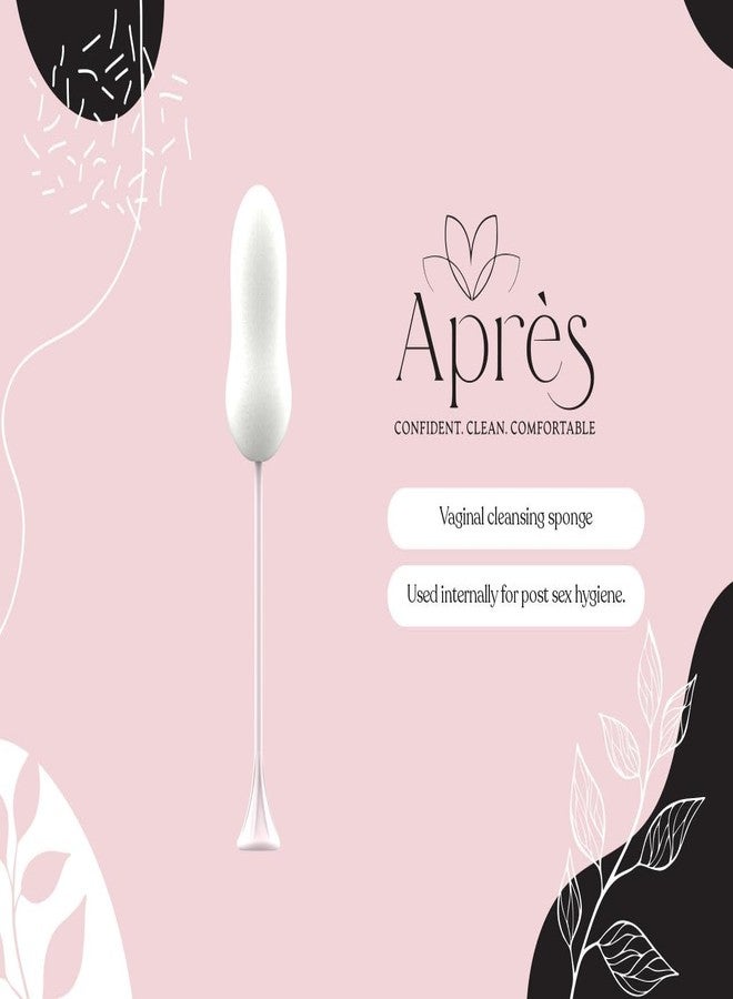 APRÉS Après 10 Pack - Absorbing Sponge for Women’s Post-Intimacy Comfort. No Leaks or Drips. Longer Handle. Best Grip. Hypoallergenic, Latex-Free Feminine Care & Hygiene Solution. - Image 4
