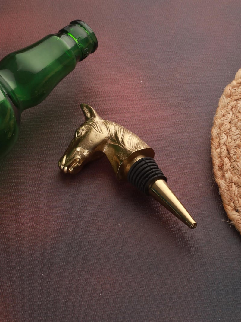 Trovea's Braveheart Horse Bottle Stopper for Softdrinks, Red Wine, White Wine, Sparkling Wine and Champagne - Image 1