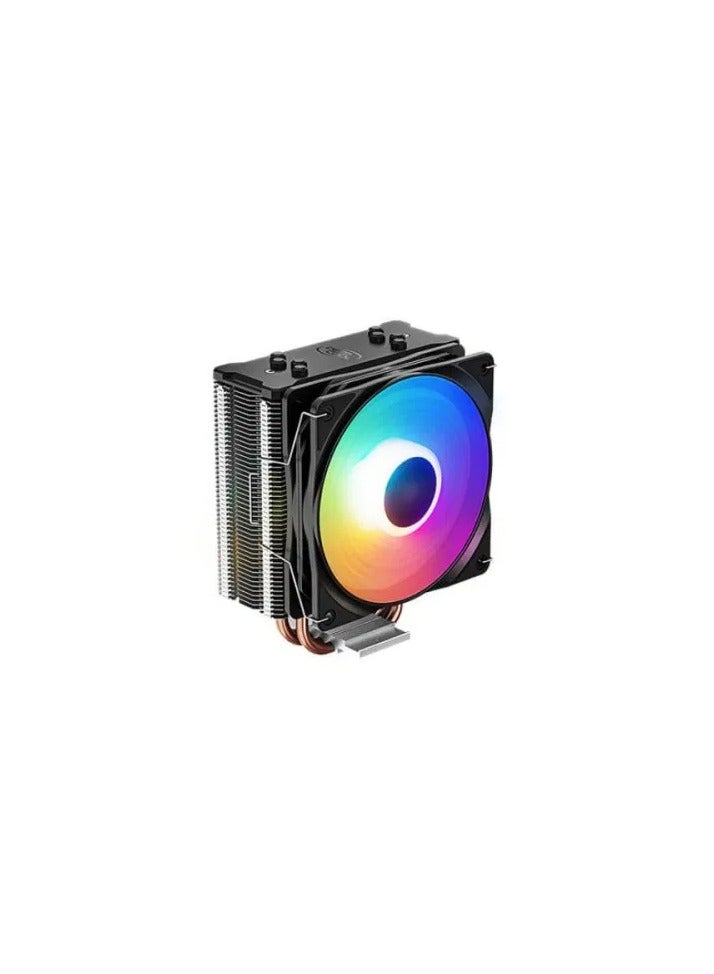 DEEPCOOL GAMMAXX 400 XT Black CPU Air Cooler – High-Performance Cooling with 4 Heat Pipes, 120mm PWM Fan, and Stylish LED Lighting for Efficient and Silent CPU Thermal Management  - Image 2