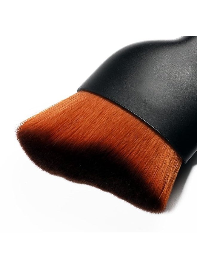 AOCISKA Car Interior Detailing Brush,Soft Bristle Cleaning Brush Car Detailing Brush Dusting Brush,Car Interior Cleaning Tool,Auto Detail Brush Car Dash Duster Brush (Black&Brown) - Image 3