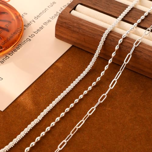 MIDEEO Gold/Silver Ankle Bracelets for Women,14K Gold Anklets for Women Waterproof Cuban Link Heart Beads Herringbone Rhinestone Anklets Set Layered Anklet Bracelets for Women Gold Jewelry Gift - Image 4