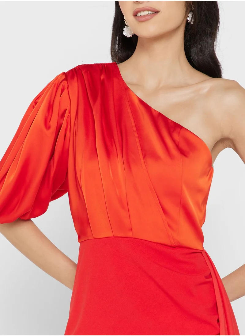 Ella Limited Edition One-Shoulder Midi Dress