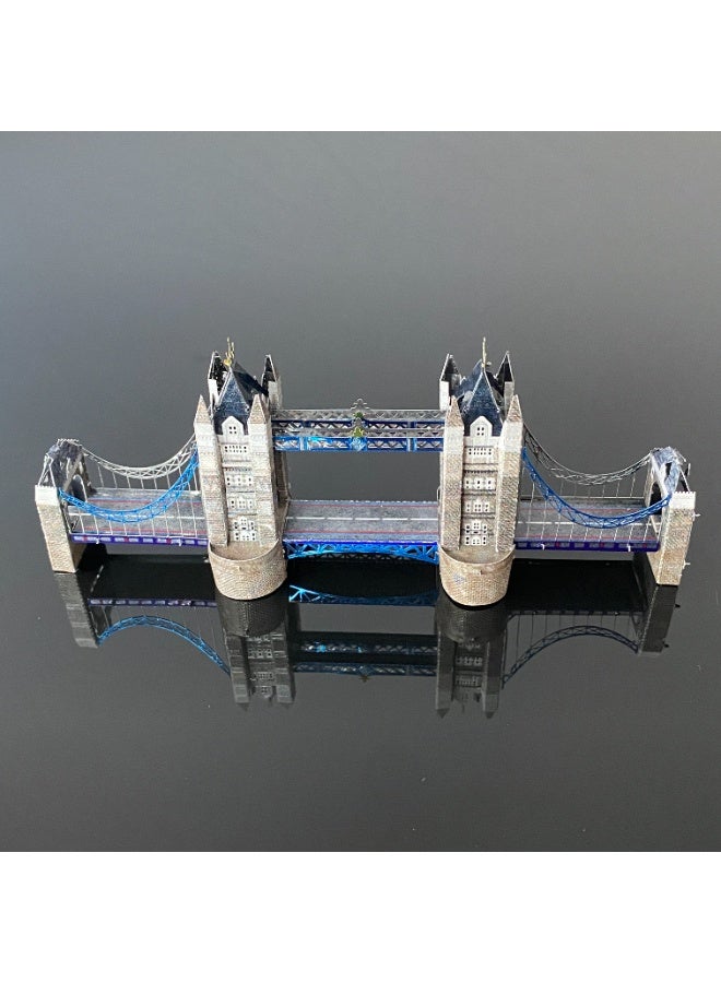 3D metal jigsaw puzzles, Tower Bridge model kits, creative assembly model 3D model kits, high-difficulty DIY assembly desktop decorations - Image 5