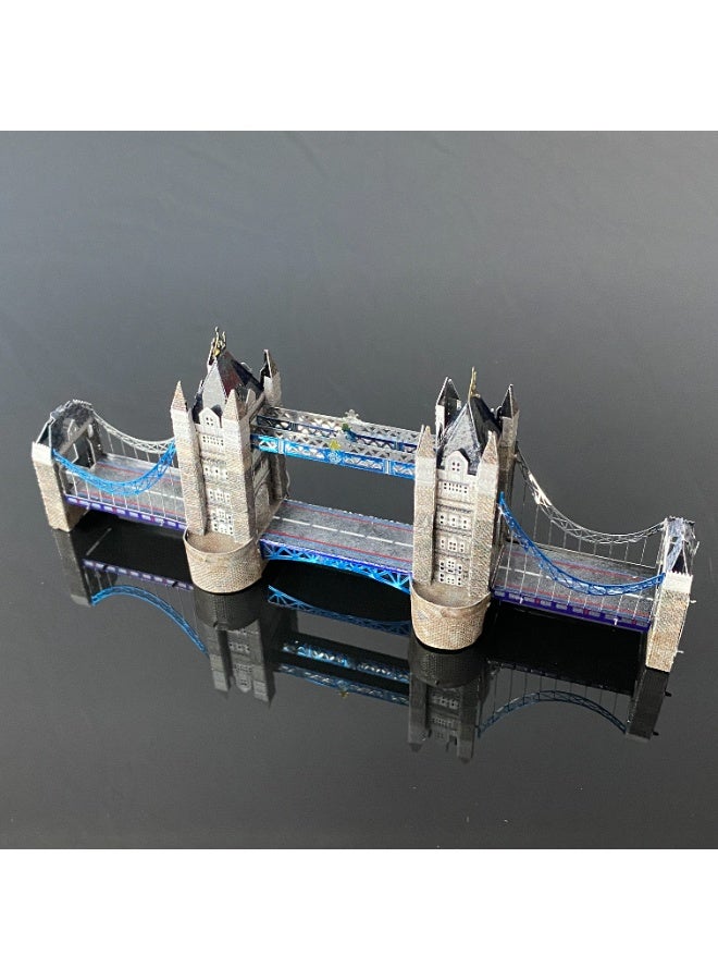 3D metal jigsaw puzzles, Tower Bridge model kits, creative assembly model 3D model kits, high-difficulty DIY assembly desktop decorations - Image 4