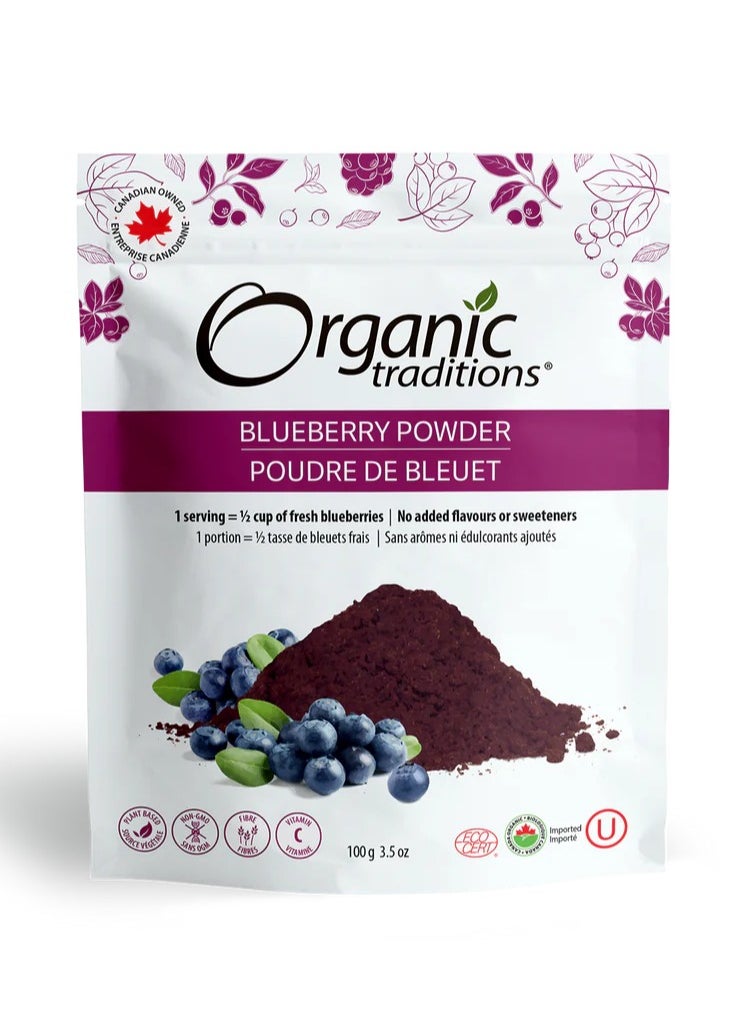 Organic Traditions Blueberry Powder 100G  - Image 1