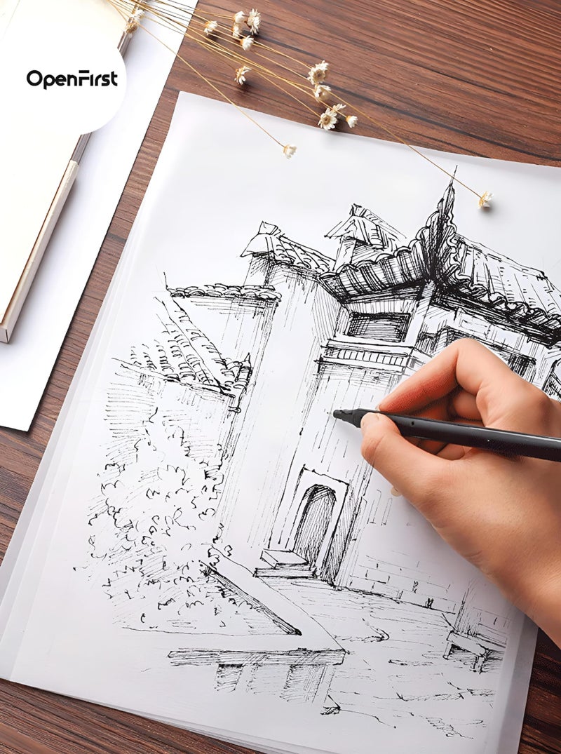 OpenFirst A3 Size Tracing Butter Finest Paper A3 Size 100 GSM Premium Tracing Quality, Pack of 5 Sheets - Image 5