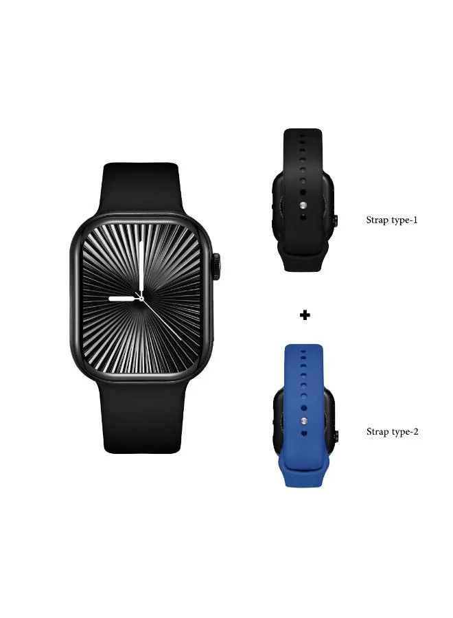 كينيث سكوت Unisex Silicone Smart Watch KA10PROMX-BSBBL - 39.5 mm