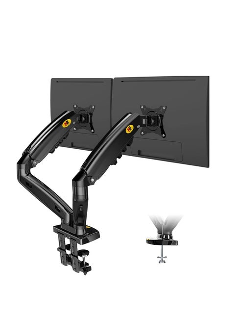 Dual Monitor Desk Mount Stand Full Motion Swivel Computer Monitor Arm for Two Screens 17-30 Inch with 4.4~19.8lbs Load Capacity for Each