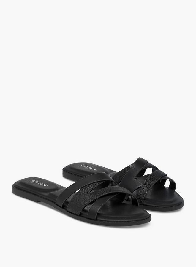 سيليست صنادل نسائية سهلة الارتداء بحزام متقاطع - Image 3