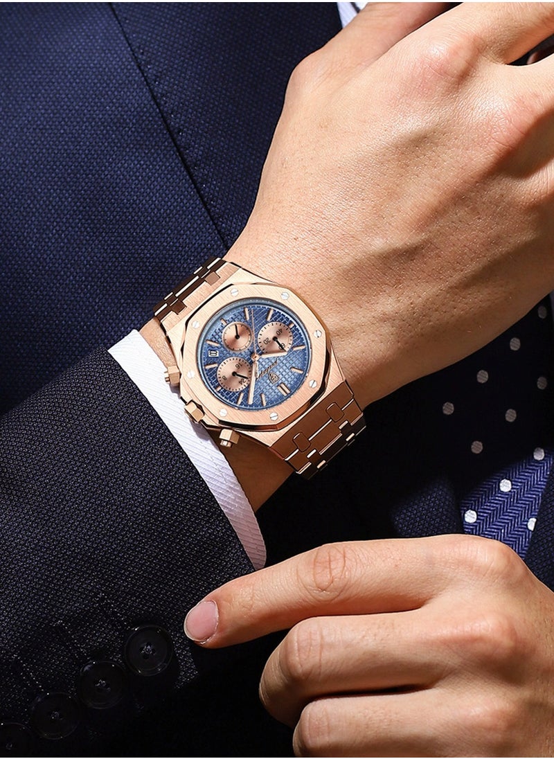 POEDAGAR - Man Watch Waterproof Luminous Men's Watch Quartz- 42mm - Image 1