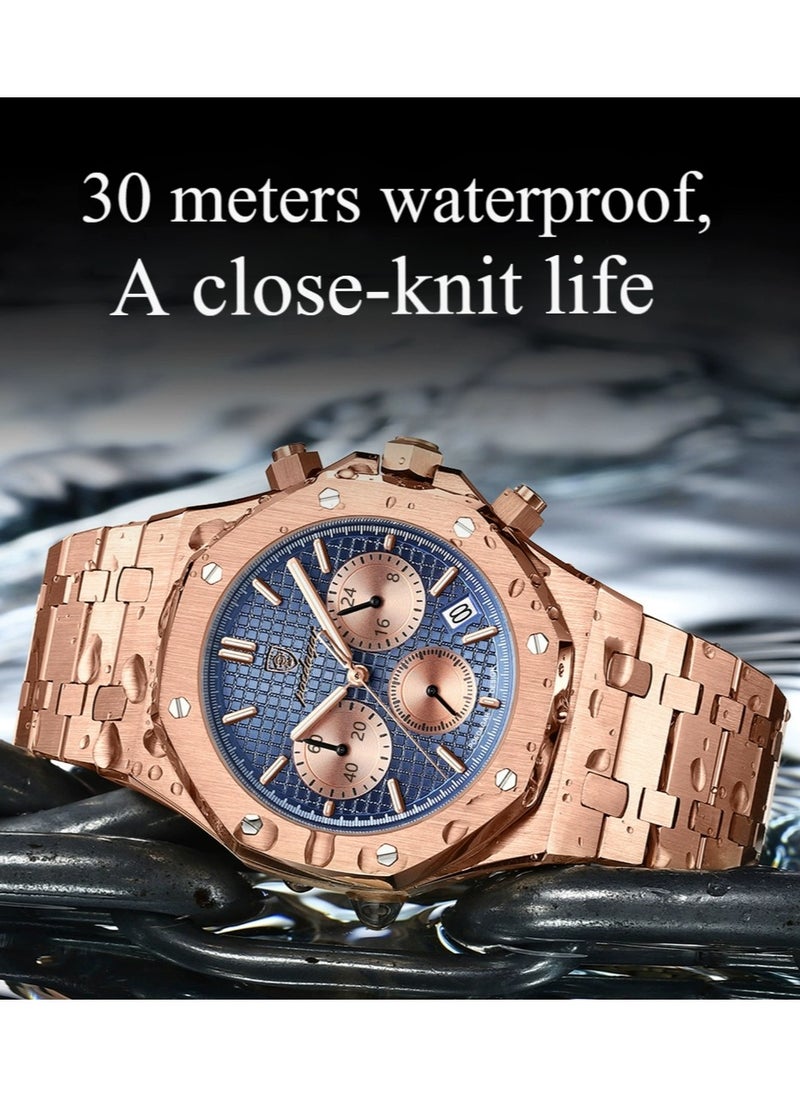 POEDAGAR - Man Watch Waterproof Luminous Men's Watch Quartz- 42mm - Image 1