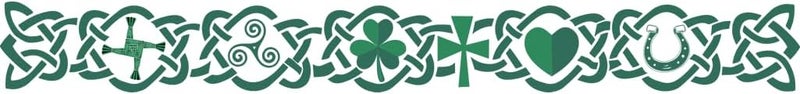 inking house Ireland Armband Temporary Tattoo Waterproof Irish shamrock cross lucky heart Symbol - Image 1