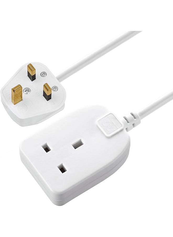 MASTERPLUG Masterplug BOG5-ME 5m Extension Cord - Single Socket Power Cable Extender with 13 Amp Fuse, BS1363-2 Certified, Safe Wire Extension for Home & Office  - Image 1
